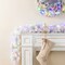 Set of 4 6ft/9ft Pre-Lit Snow Flocked White Pine Christmas Garland,with Warm White/Multi-color G15 Globe LED Lights and Timer, 8 Function